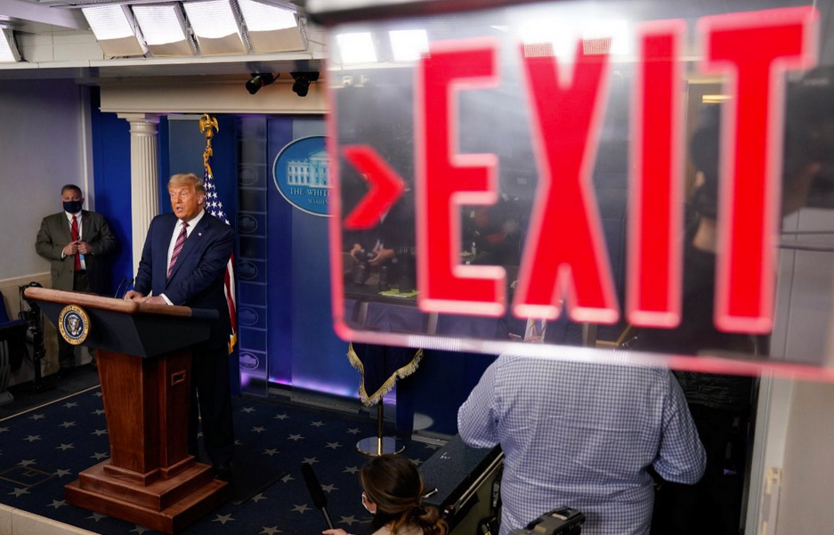 Trump exit