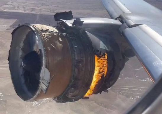 An engine cover on a United Airlines 777 jet over Colorado broke apart in February this year shortly after takeoff from Denver.