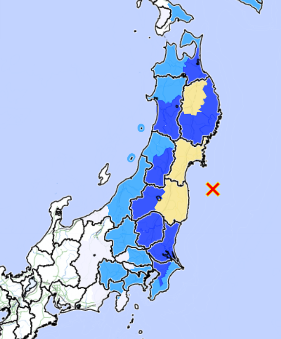 Japanese earthquake Miyagi - no tsunami alert issued