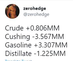 oil inventory 21 July 2021 