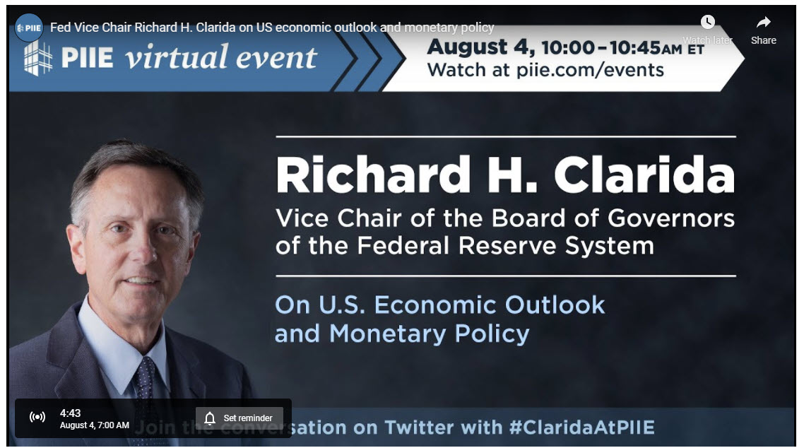 Fed Vice Chair (voting member) speaking on the US economic outlook and monetary policy_