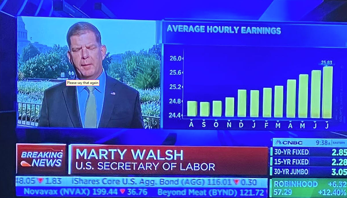 US Labor Secretary Walsh