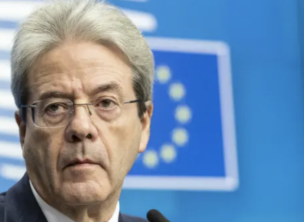 The European Union's economy commissioner Paolo Gentiloni spoke in a Bloomberg interview, sticking to the line that inflation is transitory: