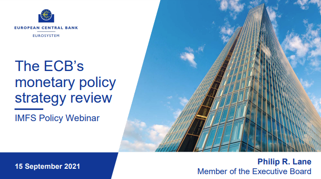 Comments from the ECB chief economist in a webinar