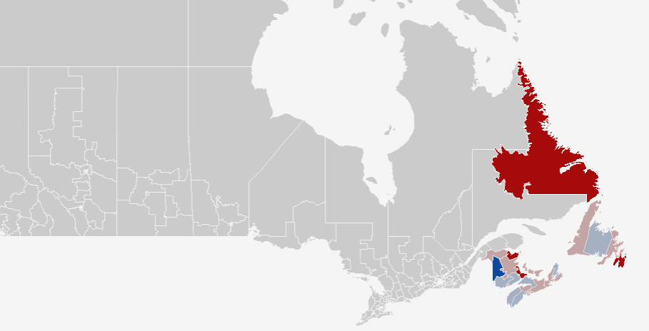 East coast results Canada
