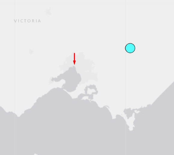 earthquake Melbourne 150km Australia 