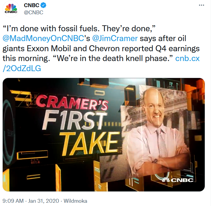 Cramer on oil