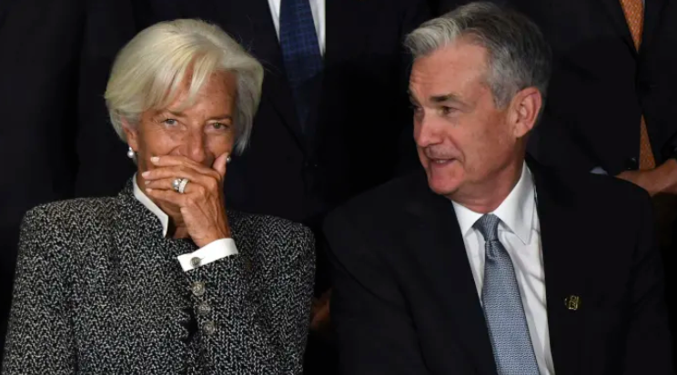 European Central Bank President Christine Lagarde spoke on Saturday at an International Monetary Fund event. 